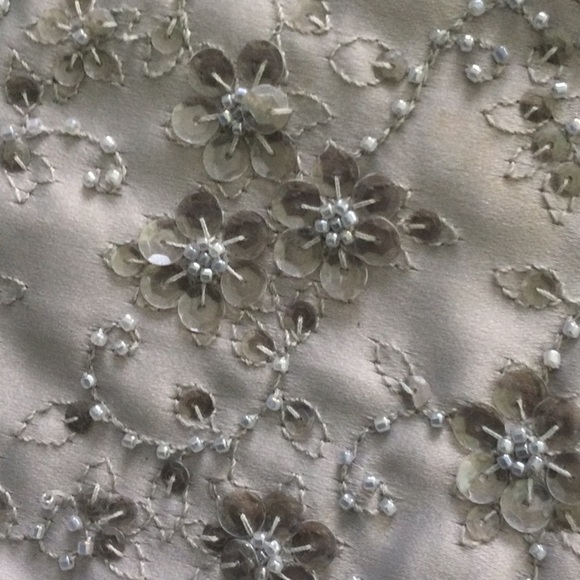 Vintage Woman’s Evening Bag by  Franchi made with Sequins & Beads color gray * - Picture 5 of 5